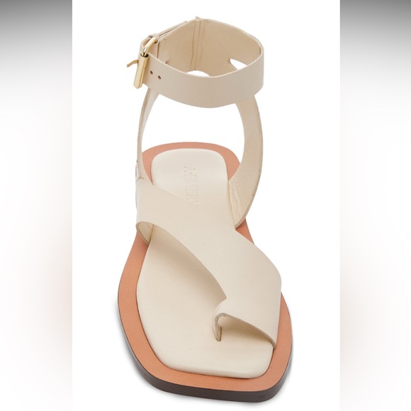 A. Emory The Maeve Leather Sandal in Ivory - Picture 2 of 10